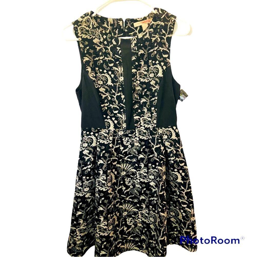 Jacquard Fit & Flare Dress